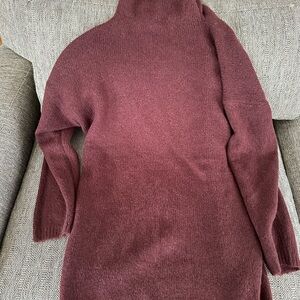 Aerie Maroon Turtleneck Sweater